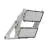 Ledvance LED-Scheinwerfer Max Aluminium Grau 900W 156900lm 65x120D - 730 Warmweiß | IP66 - Asymmetrisch