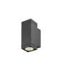 SLV Theo Pro S Wandleuchte Aluminium Anthrazit 3W 350lm - 827 Extra Warmweiß | Außenbeleuchtung - IP65